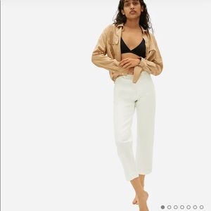 Everlane Straight Leg Crop Sandstone